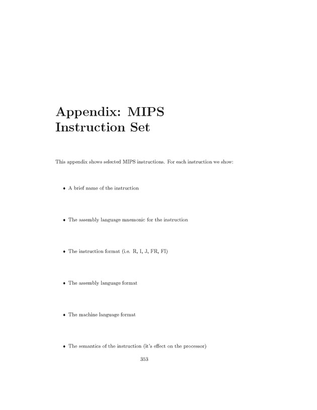 Computer Organization with MIPS - Page 353